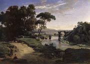 Corot Camille The bridge of Narni. Sweden oil painting artist